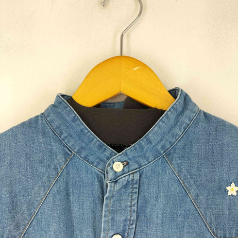 ラングラー Wrangler デニム刺繍シャツ インディゴ メンズ JPN:S