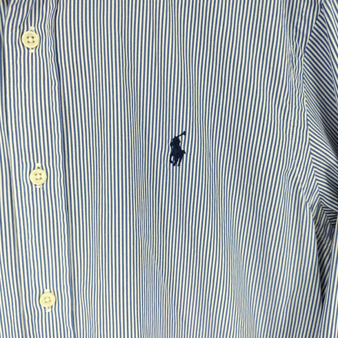ラルフローレン RALPH LAUREN CLASSIC FIT スモールポニー刺繍 BD L/S ストライプシャツ メンズ import:M