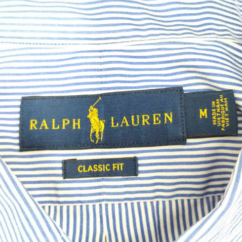 ラルフローレン RALPH LAUREN CLASSIC FIT スモールポニー刺繍 BD L/S ストライプシャツ メンズ import:M