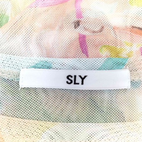 スライ SLY SOUTH GARDEN SHEER MINI Tシャツ レディース FREE
