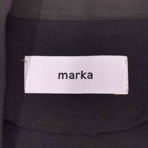 マーカ marka LAPELLESS SHIRT JACKET WOOL MOHAIR TROPICAL メンズ JPN:2