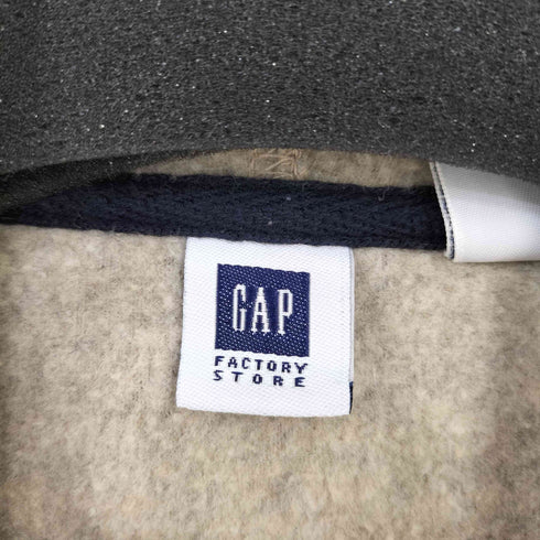 ギャップ Gap OLD FACTORY STORE ロゴワッペン フリースフーディ メンズ import:M