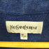 イヴサンローラン Yves Saint Laurent 90S YSL 刺繍 パイル ガウン コート メンズ import:L