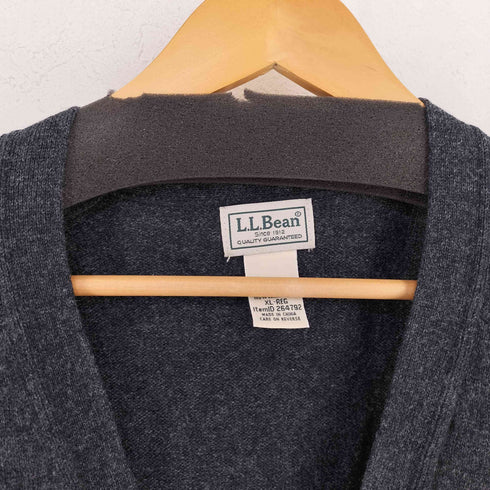 エルエルビーン L.L.Bean 胡桃ボタン ラムウールカーディガン メンズ XL-REG