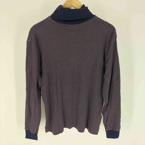 ポロゴルフラルフローレン POLO GOLF RALPH LAUREN ポニー 刺繍 タートルネック ボーダー L/S Tシャツ メンズ import:L