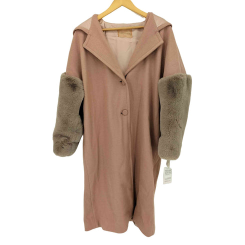 ハニーミーハニー Honey mi Honey fursleeve hoodcoat ファースリーブウールコート レディース FREE