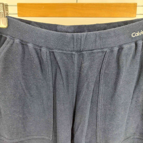 カルバンクライン CALVIN KLEIN 90-00S 白タグ ウエスト ロゴ 刺繍 ベイカーポケット サイド パイピング スウェット パンツ メンズ L