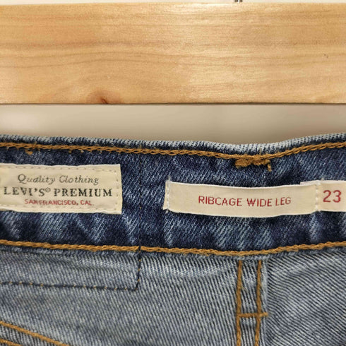 リーバイス Levis DODO JEAN 別注 RIBCAGE WIDE LEG ミディアムインディゴ レディース 23