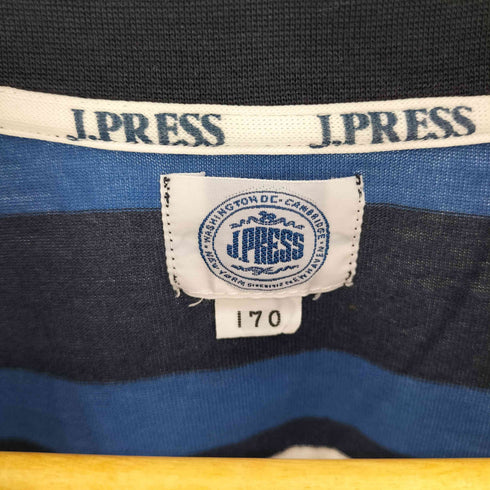 ジェイプレス J.PRESS ロゴ 刺繍 ボーダー L/S Tシャツ メンズ 170