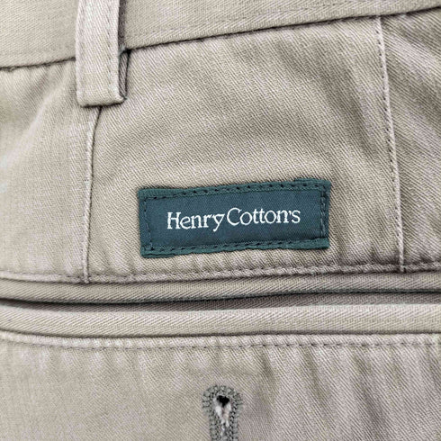 ヘンリーコットンズ Henry Cottons ヘリンボーン スレキ チノ パンツ メンズ 48
