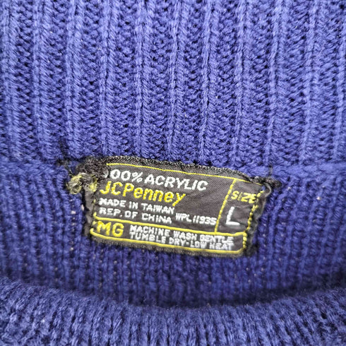 ジェーシーペニー JC Penney 台湾製 黒タグ アクリル モックネックニット メンズ import:L
