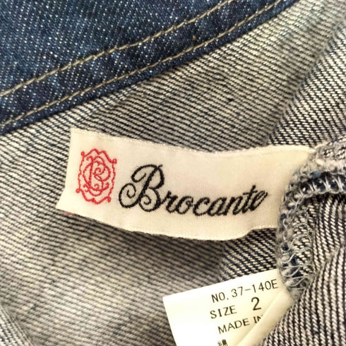 ブロカント Brocante S/S ノーカラーデニムワンピース レディース JPN:2
