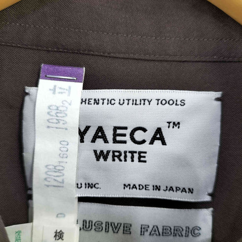 ヤエカライト YAECA WRITE LONG SHIRT ONEPIECE レディース JPN:M