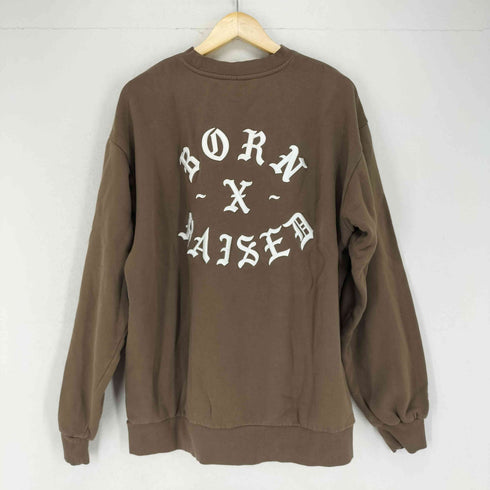 ボーンアンドレイズド BORN X RAISED 両面刺繍クルーネックスウェット メンズ JPN:L