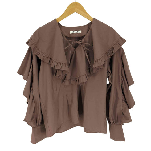 スナイデル snidel 21AW ラッフルボリュームブラウス レディース ONE SIZE
