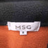MSG オーバーサイズハーフジップスウェットプルオーバー 配色 ビリヤードロゴ ワンポイント刺繍 メンズ JPN:M