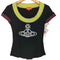 ヴィヴィアンウエストウッドレッドレーベル Vivienne Westwood RED LABEL オーブロゴ Y2K リブ切替 ショートスリーブTシャツ カットソー レディース JPN:1