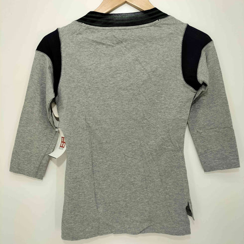 ヴィヴィアンウエストウッドレッドレーベル Vivienne Westwood RED LABEL 鹿 ペンキ加工 Y2K 7分袖 Uネックカットソー ロングスリーブTシャツ ロンT レディース JPN:1