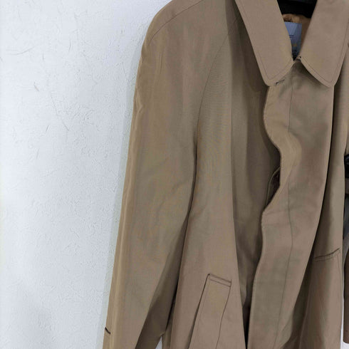 アクアスキュータム AQUASCUTUM イングランド製 シルク ステンカラーコート バルマカーンコート メンズ