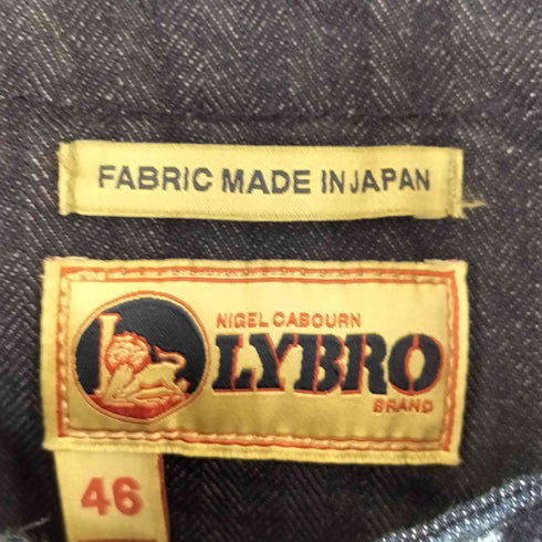 ナイジェルケーボン NIGEL CABOURN LYBRO NAVAL DUNGAREE HB-DENIM メンズ 46