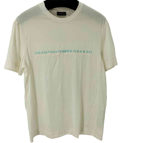 エンポリオアルマーニ EMPORIO ARMANI バイカラーロゴ刺繍 S/S TEE メンズ JPN:S