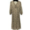 ウィルセレクション WILLSELECTION 花柄 レースアップ マキシワンピース レディース import:M
