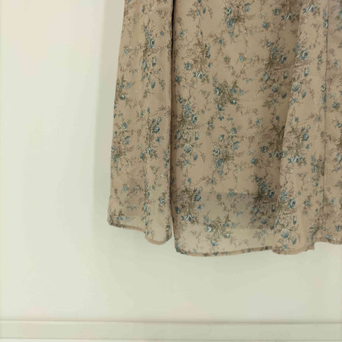 ウィルセレクション WILLSELECTION 花柄 レースアップ マキシワンピース レディース import:M