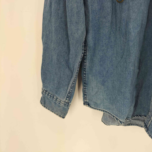 バナナリパブリック BANANA REPUBLIC 赤タグ ポケットデザインギミック デニムシャツ メンズ import:S