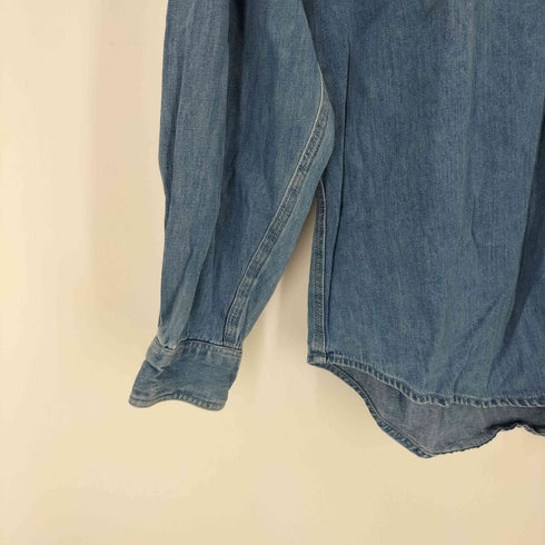 バナナリパブリック BANANA REPUBLIC USA製 赤タグ ボタンダウン デニムシャツ メンズ import:M