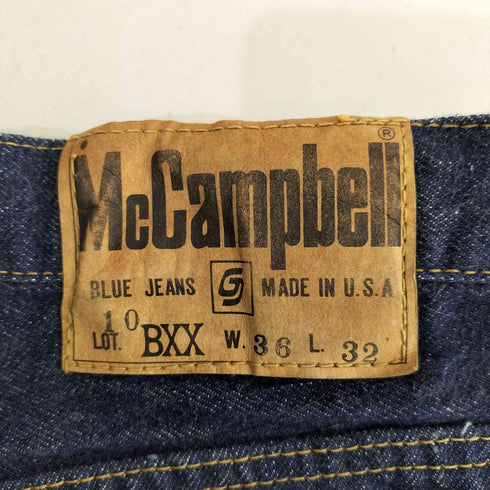 McCampbell USA製 BXX TALON セルビッチデニム メンズ 36