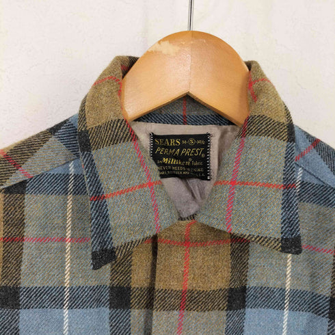 シアーズ Sears PERMA PREST オープンカラーシャツ メンズ import:S