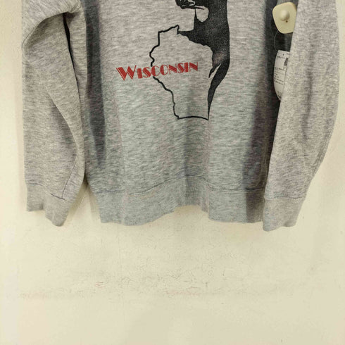 bassett walker USA製 染み込み 鹿プリント ラグランスウェット メンズ import:L