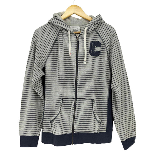 チャンピオン Champion ロゴワッペンボーダージップパーカー メンズ JPN:XL