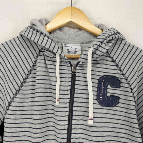 チャンピオン Champion ロゴワッペンボーダージップパーカー メンズ JPN:XL