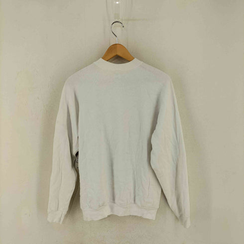 フルーツオブザルーム FRUIT OF THE LOOM USA製 ロゴプリント ラグランスウェット メンズ import:L