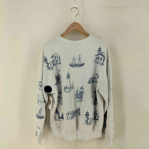 MICHIGAN RAG USA製 灯台 プリントスウェット メンズ import:L