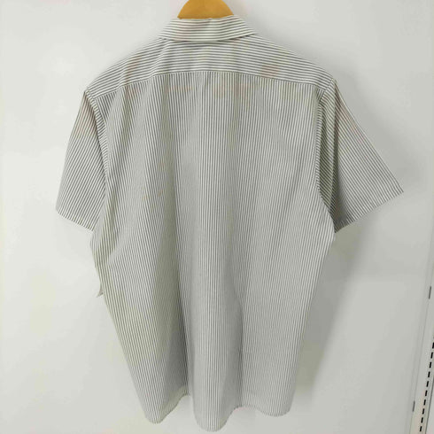 レッドキャップ RED KAP 90-00s ホンジュラス製 S/Sストライプワークシャツ ダブルポケット ボックス メンズ JPN:L