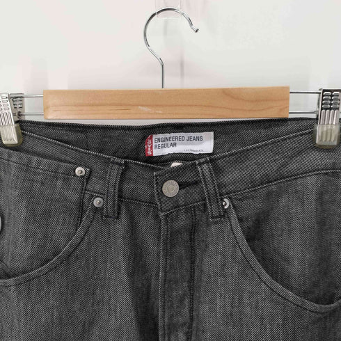 リーバイス Levis 立体裁断 ブラックデニムパンツ メンズ
