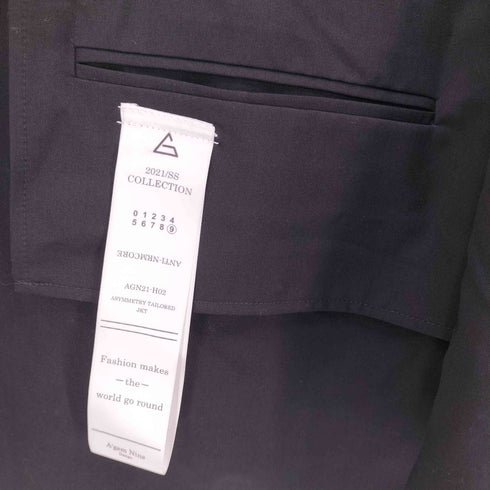 エージェム Agem 21SS ASYMMETRY TAILORED JKT アシンメトリー テーラード ジャケット メンズ