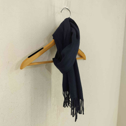 アクアスキュータム AQUASCUTUM 英国製 カシミヤ フリンジマフラー メンズ