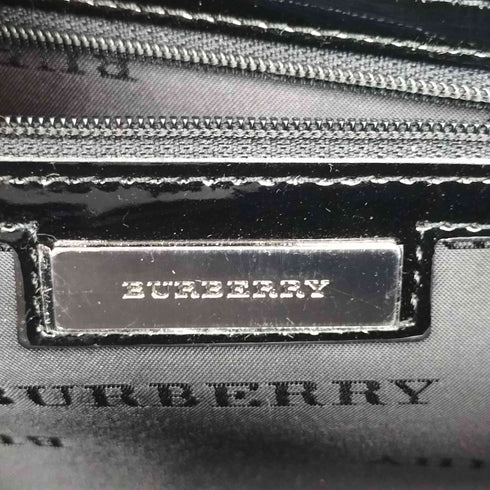 バーバリー BURBERRY エナメル ハンド バッグ レディース