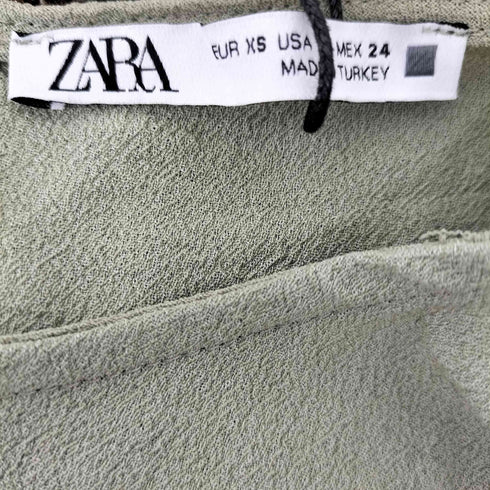 ザラ ZARA ドレープディテール入りミディ丈ワンピース レディース import:XS