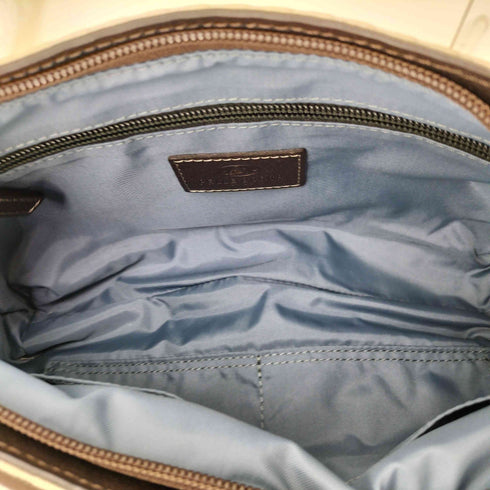 ペレボルサ PELLE BORSA ボディバッグ サコッシュ ショルダー バッグ グレージュ レディース
