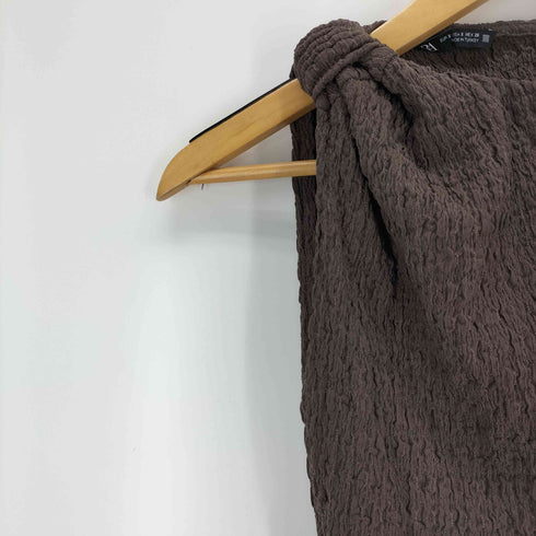 ザラ ZARA ノットテクスチャロングワンピース レディース import:S