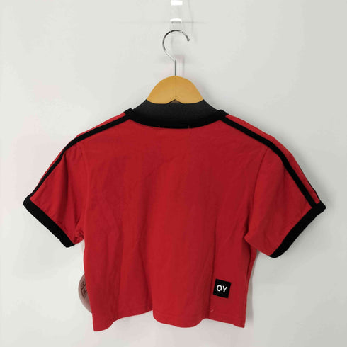 オーワイ OY プリントS/SリンガーTシャツ クロップド ショート丈 韓国 ストリート レディース