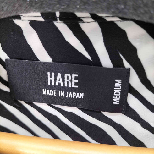 ハレ HARE ゼブラ柄開襟シャツ メンズ JPN:M