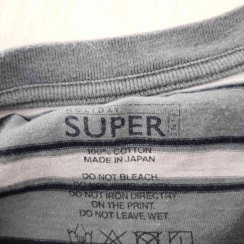 ホリデイ holiday SUPER FINE BORDER L/S T-SHIRT メンズ XXL