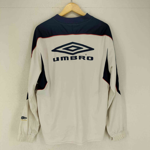アンブロ UMBRO VネックフロントプリントL/S TEE メンズ