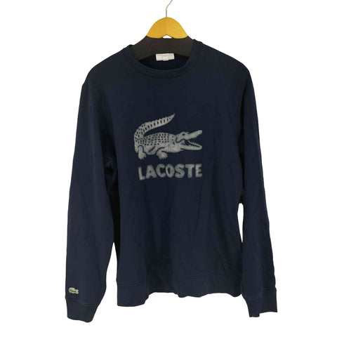 ラコステ LACOSTE フロッキープリントクルーネックスウェット メンズ L