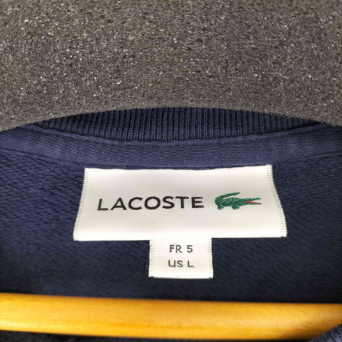 ラコステ LACOSTE フロッキープリントクルーネックスウェット メンズ L